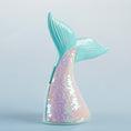 Load image into Gallery viewer, Reversible Sequin Mermaid Tail Porcelain Bank