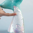 Load image into Gallery viewer, Reversible Sequin Mermaid Tail Porcelain Bank