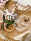 Load image into Gallery viewer, Crocheted Reindeer Rattle