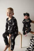 Load image into Gallery viewer, Bamboo Two Piece Pajamas | Midnight Skelly