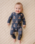 Load image into Gallery viewer, Bamboo Zip Romper | Bear Vibes