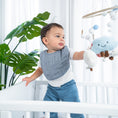 Load image into Gallery viewer, Muslin Bibs in Pacific Blue
