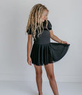 Load image into Gallery viewer, Black Sheer Skirted Leotard
