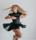 Load image into Gallery viewer, Black Sheer Skirted Leotard