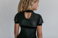 Load image into Gallery viewer, Black Sheer Skirted Leotard