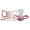 Load image into Gallery viewer, FRIGG Butterfly Anatomical Silicone Pacifier 2-Pack (6-18 Months)
