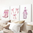 Load image into Gallery viewer, Trendy Pink Wall Art Prints Preppy Room Decor Set