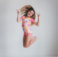 Load image into Gallery viewer, Bright Smiley Shortie Leotard