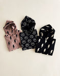 Load image into Gallery viewer, Hooded Bubble Romper | Mocha Bolts