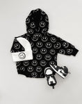 Load image into Gallery viewer, Hooded Bubble Romper | Electric Smiley