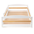 Load image into Gallery viewer, Twin Montessori Floor Bed with Safety Guardrails