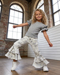 Load image into Gallery viewer, Camo Belle Ruffle Denim Jeans