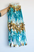Load image into Gallery viewer, Blue Sequin Cape