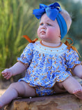 Load image into Gallery viewer, Fall Floral Smocked Girls Bloomer Set