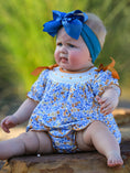 Load image into Gallery viewer, Fall Floral Smocked Girls Bloomer Set