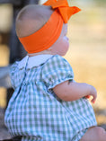 Load image into Gallery viewer, Fall Halloween & Thanksgiving Applique Plaid Girls Bloomers Romper Set