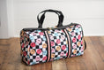 Load image into Gallery viewer, Girls Checkered Dance Bag, Travel Bag, Duffel Bag