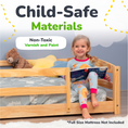 Load image into Gallery viewer, Full-Size Montessori Floor Bed with Strong Slatted Frame