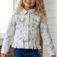 Load image into Gallery viewer, City Scout Fringe Denim Jacket