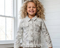 Load image into Gallery viewer, City Scout Fringe Denim Jacket