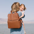 Load image into Gallery viewer, Cognac Classic Diaper Bag II
