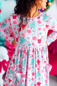 Load image into Gallery viewer, Cocoa Kisses L/S Pocket Twirl Dress