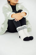Load image into Gallery viewer, Sage/Coconut Star Cozy Cardigan