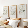 Load image into Gallery viewer, Watercolor Set of 3. Colorful Wildflower Prints