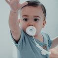 Load image into Gallery viewer, Pacifier Clips in White, 2 Pack