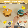 Load image into Gallery viewer, Corner Kitchen Toys with Lights and Sounds with Pull-out Trash Can and Stoves
