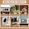 Load image into Gallery viewer, Corner Kitchen Toys with Lights and Sounds with Pull-out Trash Can and Stoves