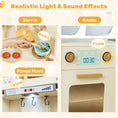 Load image into Gallery viewer, Corner Play Kitchen with Lights and Sounds for Ages 3+