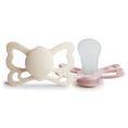 Load image into Gallery viewer, FRIGG Butterfly Anatomical Silicone Pacifier 2-Pack (6-18 Months)