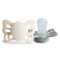 Load image into Gallery viewer, FRIGG Butterfly Anatomical Silicone Pacifier 2-Pack (0-6 Months)