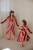 Load image into Gallery viewer, Children's Robe | Sugar Plum Stripe