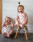 Load image into Gallery viewer, Red White & Blue Tulip Ribbed Bamboo 2pc Tank Set