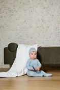 Load image into Gallery viewer, Toile Footie-Blue