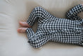 Load image into Gallery viewer, Bamboo Zip Pajamas | Black Gingham