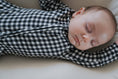 Load image into Gallery viewer, Bamboo Zip Pajamas | Black Gingham