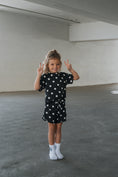 Load image into Gallery viewer, Girl's Bamboo Short Set | B&W Polka Dot