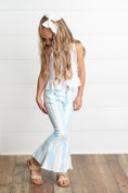 Load image into Gallery viewer, Light Blue Stripe Denim Pants