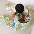 Load image into Gallery viewer, Dinosaur Storage Basket Mint Green - Large