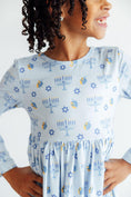 Load image into Gallery viewer, Dreidel Darling L/S Pocket Twirl Dress