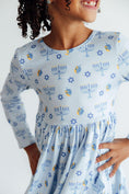 Load image into Gallery viewer, Dreidel Darling L/S Pocket Twirl Dress
