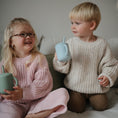 Load image into Gallery viewer, Silicone Training Cup + Straw