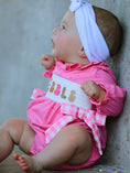 Load image into Gallery viewer, Fall Thanksgiving& Halloween "GOBBLE" Smock Embroidery Baby Girl Romper