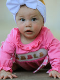Load image into Gallery viewer, Fall Thanksgiving& Halloween "GOBBLE" Smock Embroidery Baby Girl Romper