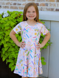 Load image into Gallery viewer, Colorful Back-to-School Delight Girls Dress