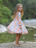 Load image into Gallery viewer, Fall Thanksgiving Pumpkin Leaf Print Dress