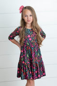 Load image into Gallery viewer, Emma Dark Floral Dress